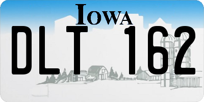 IA license plate DLT162