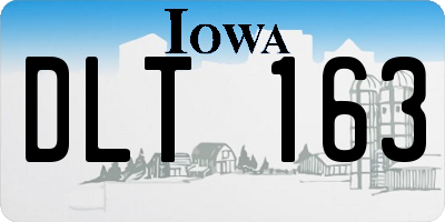 IA license plate DLT163