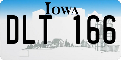 IA license plate DLT166