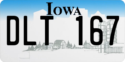 IA license plate DLT167