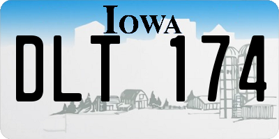 IA license plate DLT174