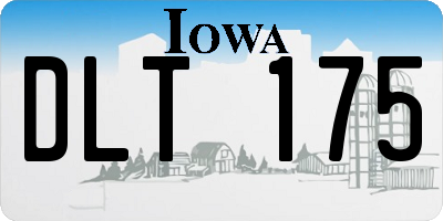IA license plate DLT175