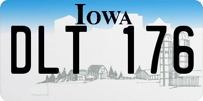 IA license plate DLT176