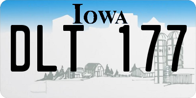 IA license plate DLT177