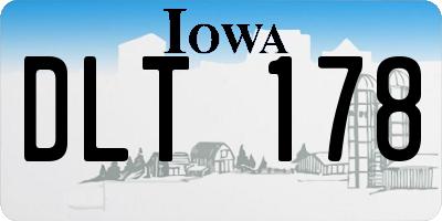 IA license plate DLT178