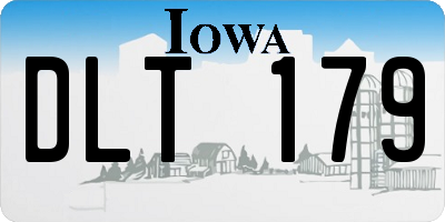 IA license plate DLT179