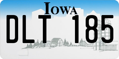 IA license plate DLT185