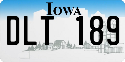 IA license plate DLT189
