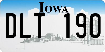 IA license plate DLT190