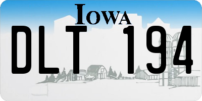 IA license plate DLT194