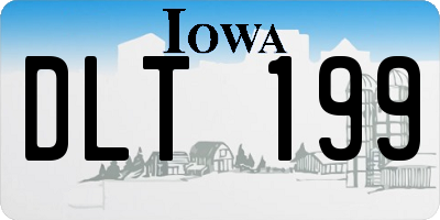 IA license plate DLT199