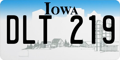 IA license plate DLT219