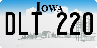 IA license plate DLT220