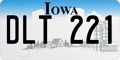IA license plate DLT221