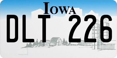 IA license plate DLT226