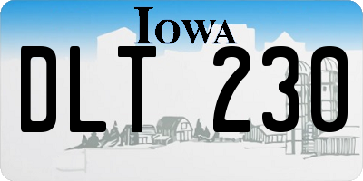 IA license plate DLT230