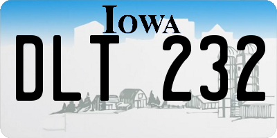 IA license plate DLT232