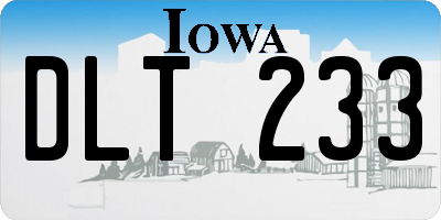 IA license plate DLT233