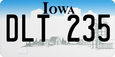 IA license plate DLT235