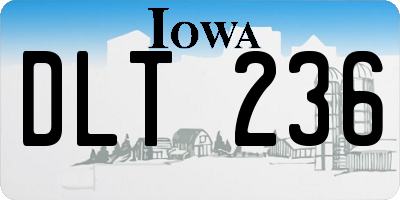 IA license plate DLT236