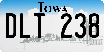 IA license plate DLT238