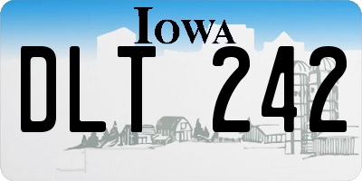 IA license plate DLT242