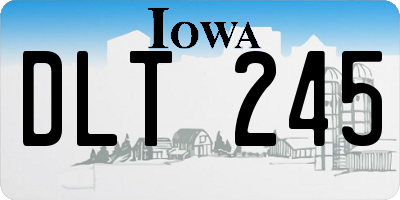 IA license plate DLT245