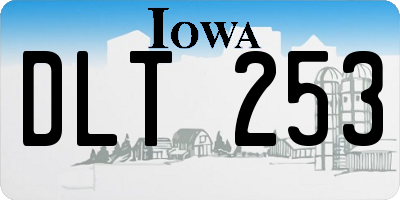 IA license plate DLT253
