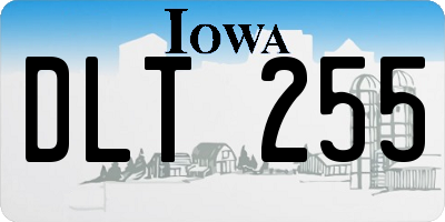 IA license plate DLT255