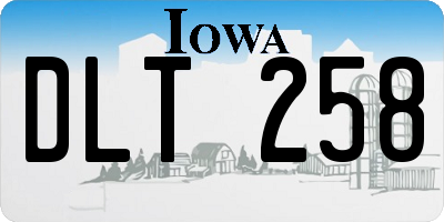 IA license plate DLT258