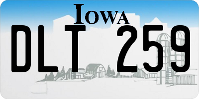 IA license plate DLT259