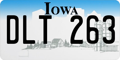 IA license plate DLT263