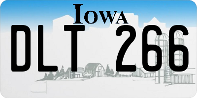 IA license plate DLT266