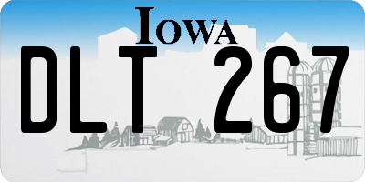 IA license plate DLT267