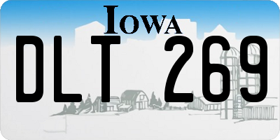 IA license plate DLT269