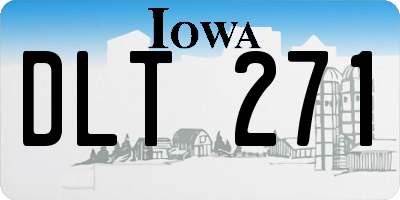 IA license plate DLT271