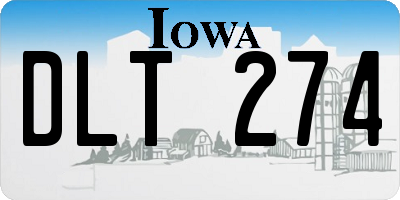 IA license plate DLT274