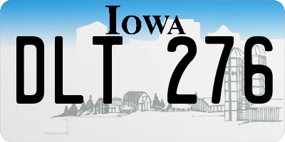 IA license plate DLT276