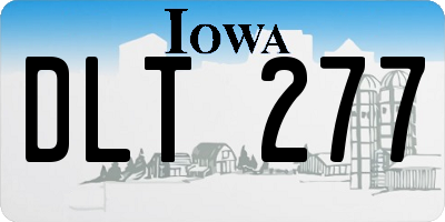 IA license plate DLT277