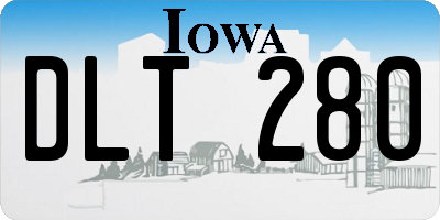 IA license plate DLT280