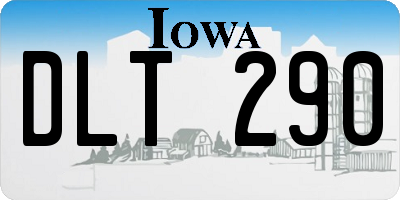 IA license plate DLT290