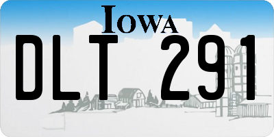 IA license plate DLT291