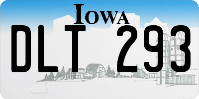 IA license plate DLT293