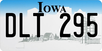 IA license plate DLT295