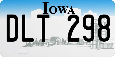 IA license plate DLT298
