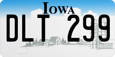 IA license plate DLT299