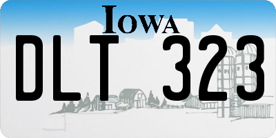 IA license plate DLT323