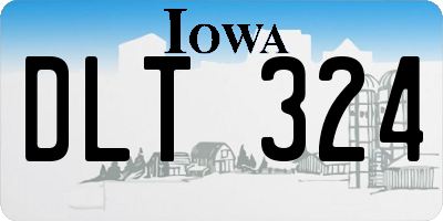 IA license plate DLT324