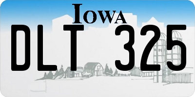 IA license plate DLT325