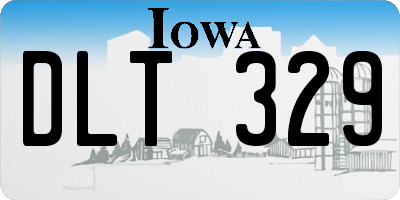IA license plate DLT329